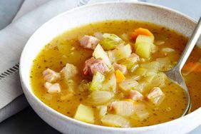 Pumpkin Soup with Sage and Ham