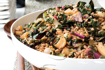 Farro Salad with Turnips and Greens