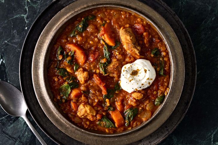 Chicken and Red Lentil Stew