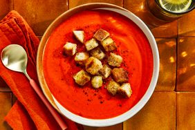Tomato Soup with Buttery Croutons