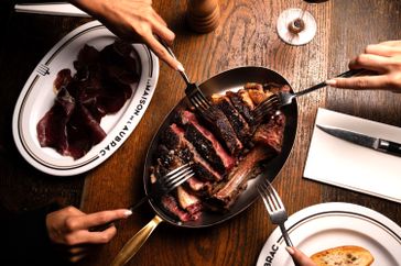 La Maison de l'Aubrac’s steak.