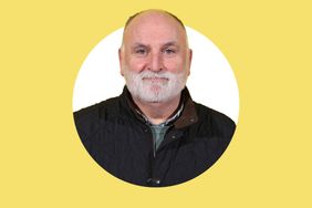Jos Andrs smiling in front of a yellow background