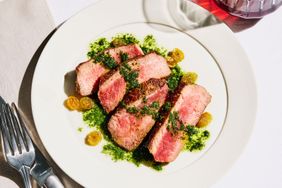 Lamb Chops with Honey-Mint Vinaigrette 