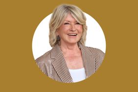 Martha Stewart smiling in front of a plain background