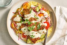 Sheet Pan Chicken Kebab Bowls