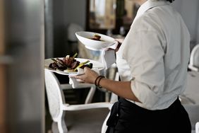 server with plates