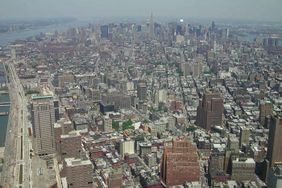 A view of uptown New York from Windows On The World.